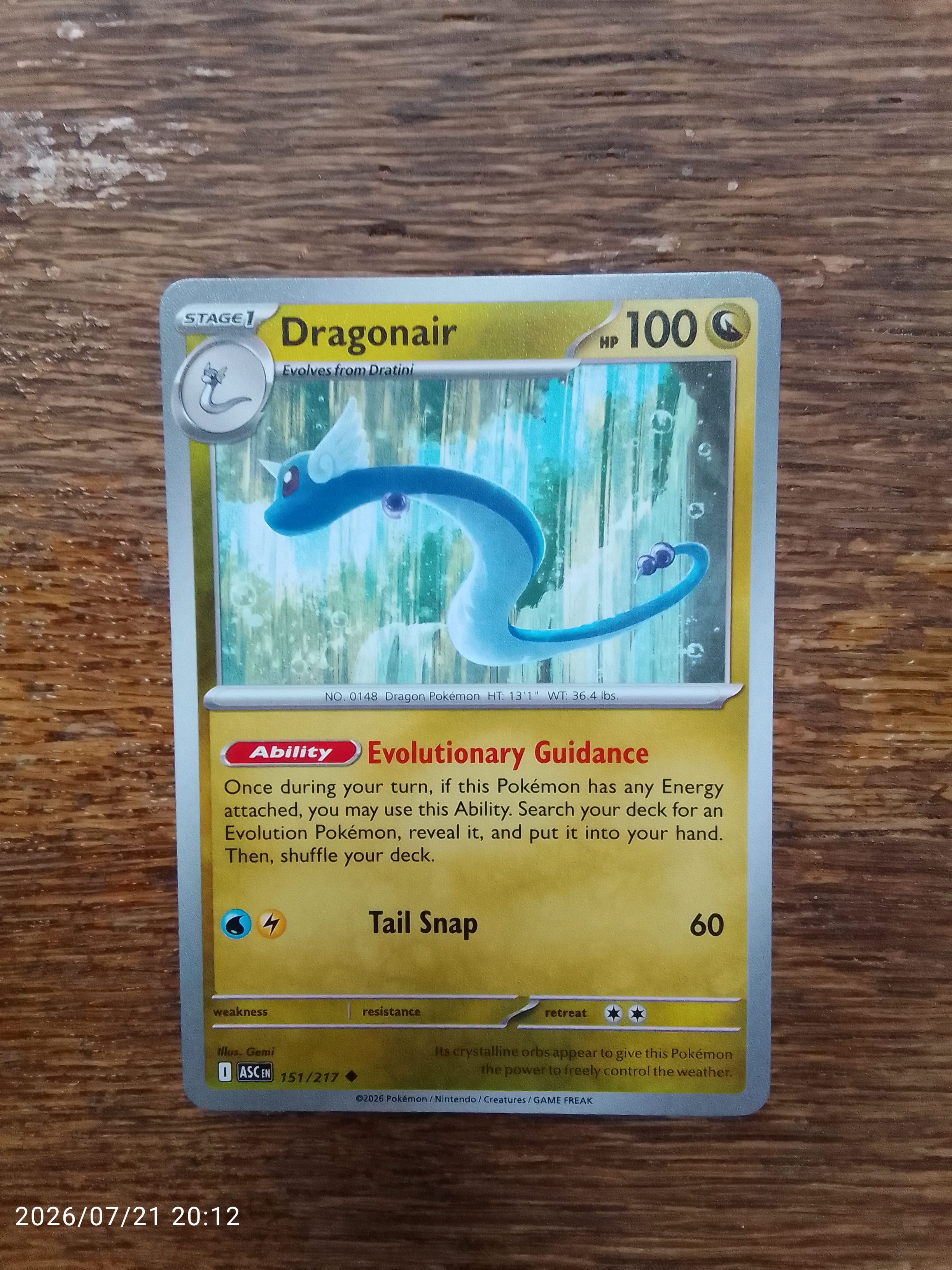 Dragonair #151 Pokemon Ascended Heroes
