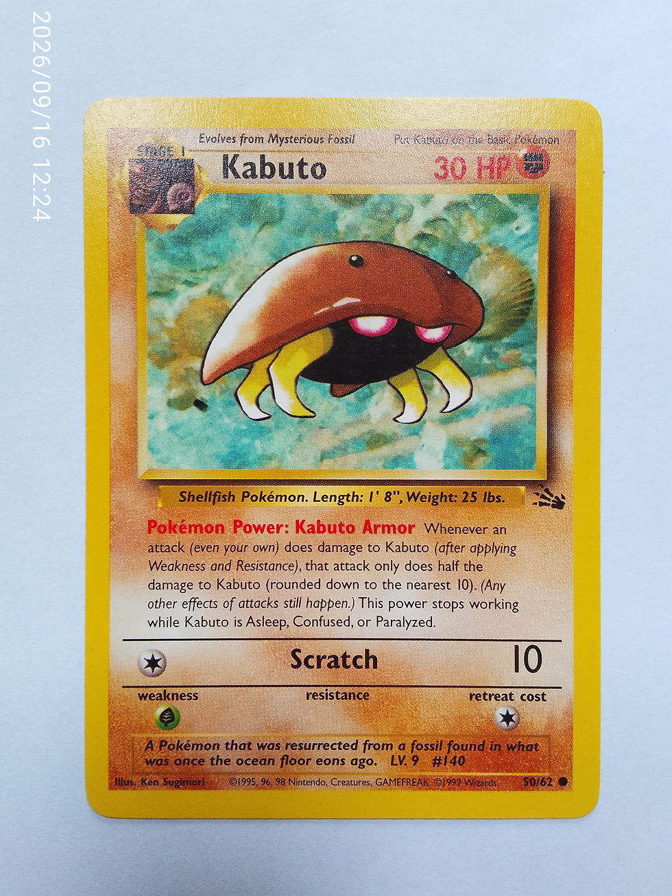Kabuto #50 Pokemon Fossil