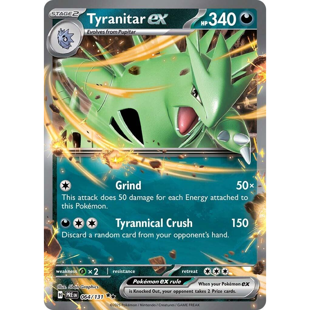 Tyranitar ex #64 Pokemon Prismatic Evolutions