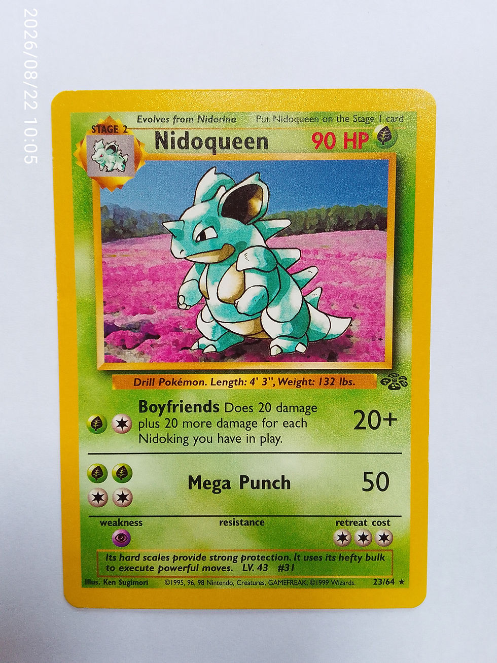 Nidoqueen #23 Pokemon Jungle