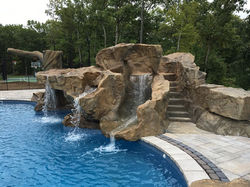 waterfall with steps