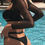 Thumbnail: Long Sleeve Mesh Blouse Bikini Set