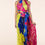 Thumbnail: Multi Chain Print Halter Pleated Maxi Dress