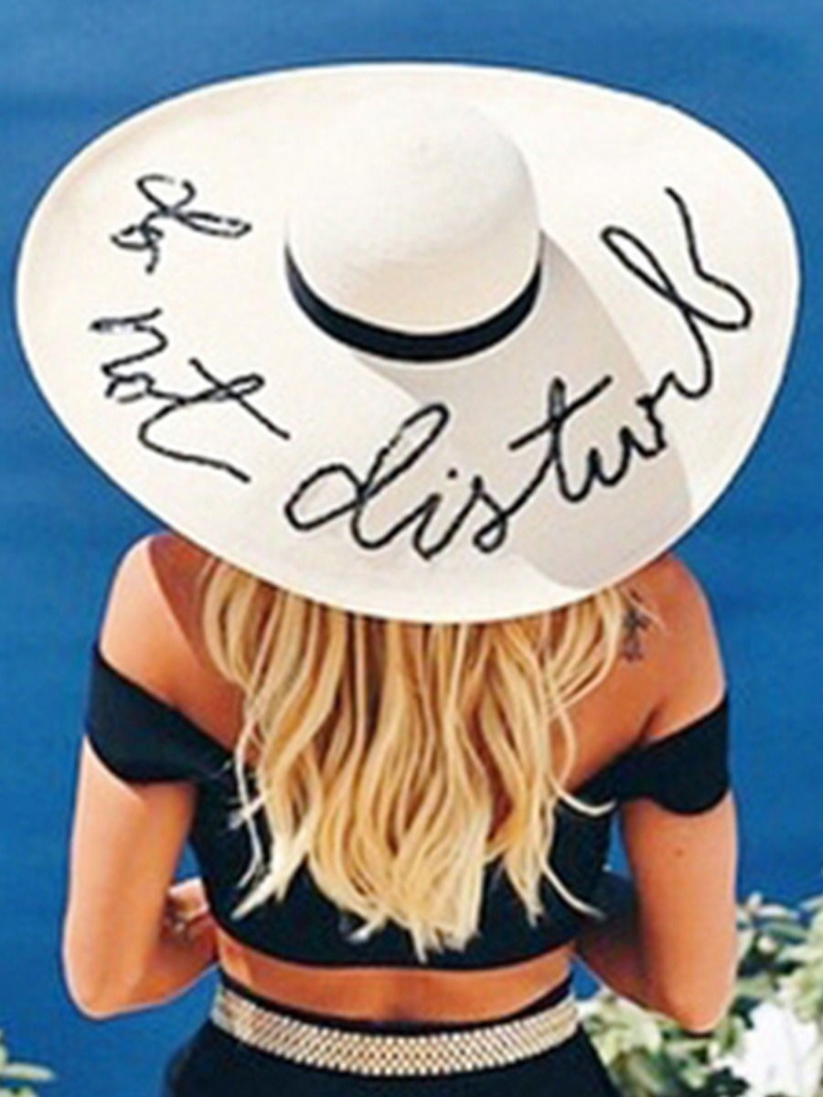 Thumbnail: Boho Letter Straw Hat
