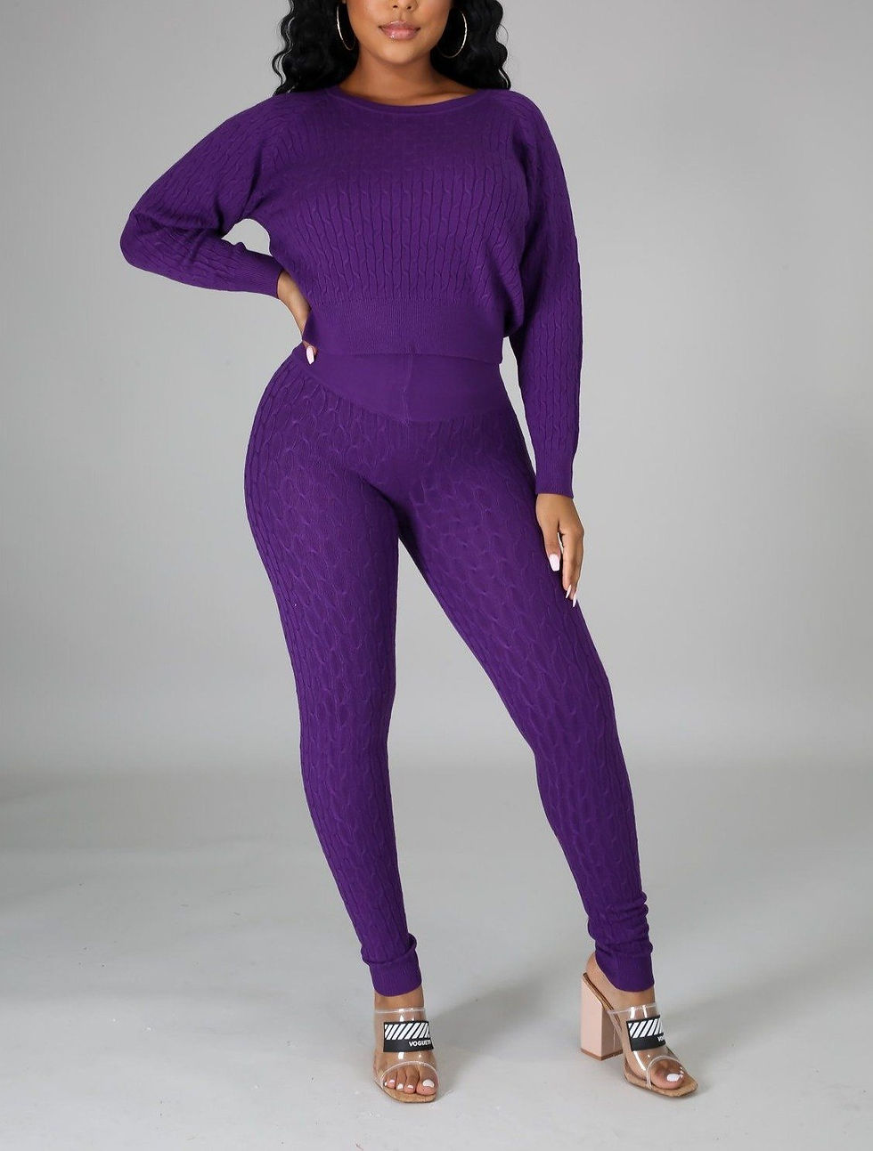 Thumbnail: Knit Sweater & Leggings Set
