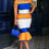Thumbnail: Color Block Off Shoulder Skinny Mermaid Dress