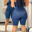 Thumbnail: Buckle Zipper Denim Jumpsuit
