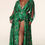 Thumbnail: Tropical Leaf Print Maxi Dress