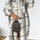 Thumbnail: Plaid Print Grey Woolen Sweater