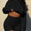 Thumbnail: Hooded Crop Top Set