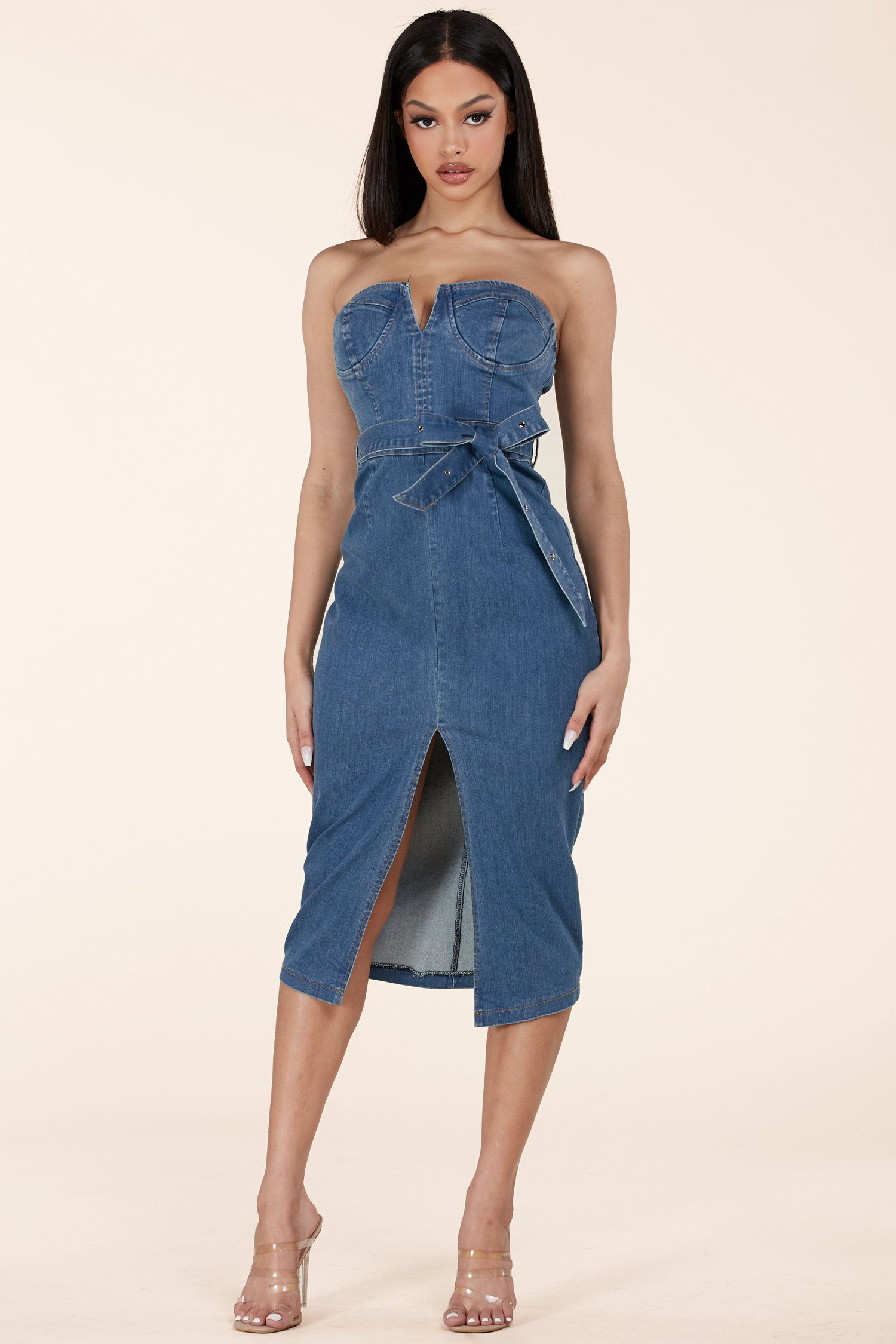 Denim Tube Dress