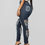 Thumbnail: Distressed High Waist Denim Pants