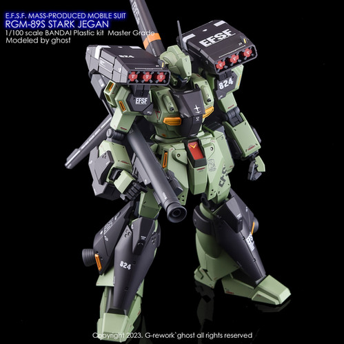 【未組立】MG 1/100 RGM-89S STARK JEGAN とHGクスィ MG] RGM-89S STARK JEGAN | G-rework