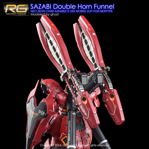 RG] FF SAZABI Double Horn Funnel | G-rework