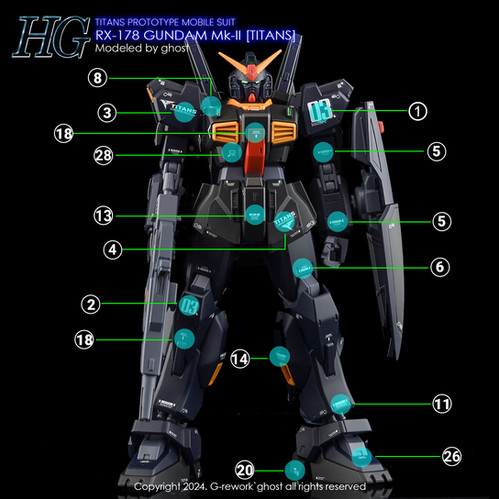 HG RX-178 MK-II TITANS | G-rework