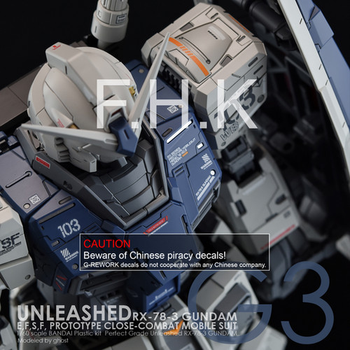 PG] UNLEASHED RX-78-2 GUNDAM G3 Ver | G-rework