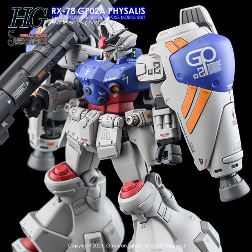 グランオルカGP-02 Gundam GP02A Physilis +016 by Bandai Converge Shokugan robot
