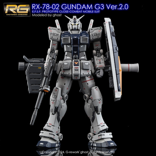 RG] RX-78-2 GUNDAM G3 Ver.2.0 | G-rework