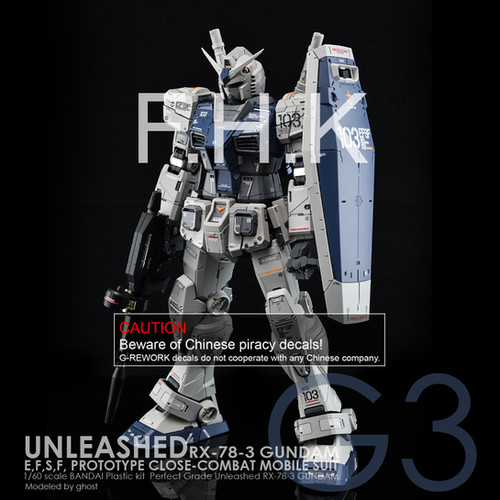 PG] UNLEASHED RX-78-2 GUNDAM G3 Ver | G-rework