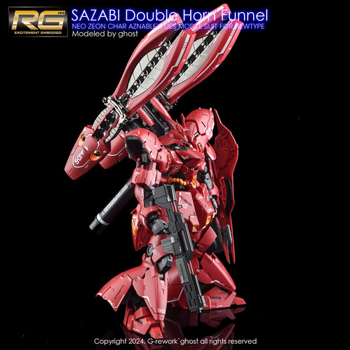 RG] FF SAZABI Double Horn Funnel | G-rework