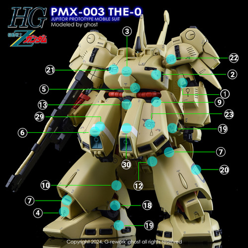 新品❗️PMX-003 THE-O ガンプラ Bandai Mobile Suit Gundam Fighter Zeta PMX-003 The-O The 0 Action