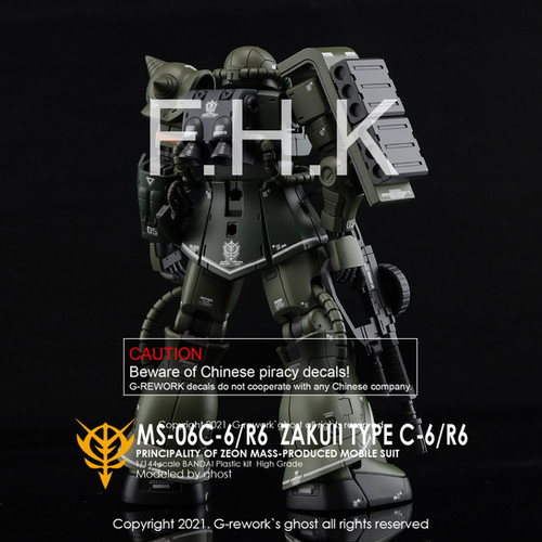 HG MS-06C-6/R6 ZAKUII | G-rework