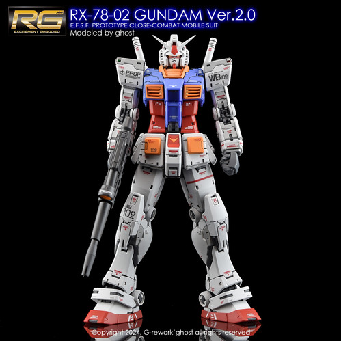 ロボット RG RX-78-2 GUNDAM ver. 2.0 & GOD GUNDAM RG] RX-78-2 GUNDAM Ver.2.0 | G-rework