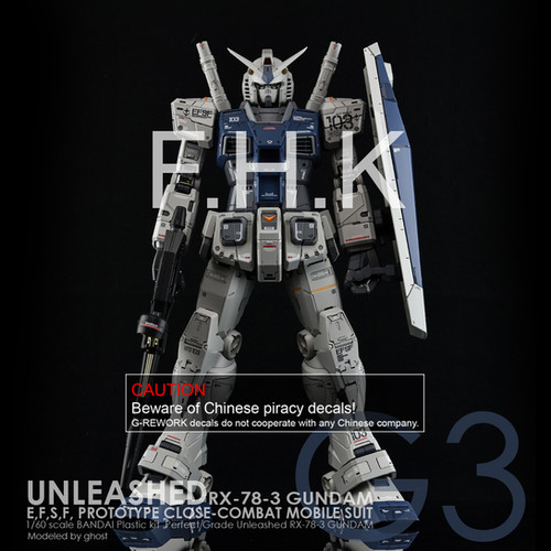PG] UNLEASHED RX-78-2 GUNDAM G3 Ver | G-rework