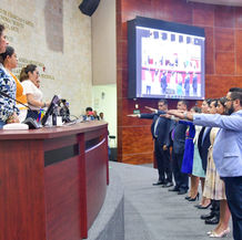 Rinden protesta en el Congreso Magistrados del nuevo Tribunal de Justicia Administrativa