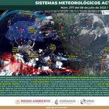Continuarán lluvias, tormentas y actividad eléctrica por onda tropical 11