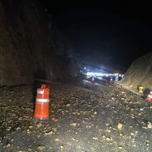 Reportan lluvias fuertes durante la madrugada en la Costa e Istmo; Las precipitaciones dejaron derrumbes en la autopista Barranca Larga-Ventanilla