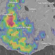 Pronóstico de lluvias intensas para diversas regiones de Oaxaca