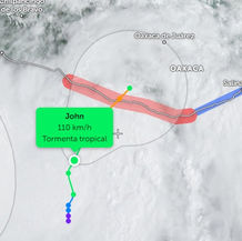 Impactará tormenta tropical John a Oaxaca