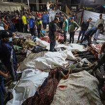 Sigue la masacre; Cientos de civiles muertos en un ataque israelí contra un hospital de Gaza