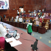 Coordinadora del PVEM en el Congreso de Oaxaca, rinde protesta como integrante de la Jucopo