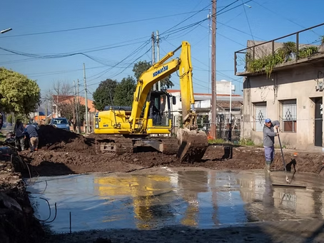 Avanzan las obras de pavimento en los barrio de Quilmes: 19 cuadras en La Paz y 11 en Unión Vecinal