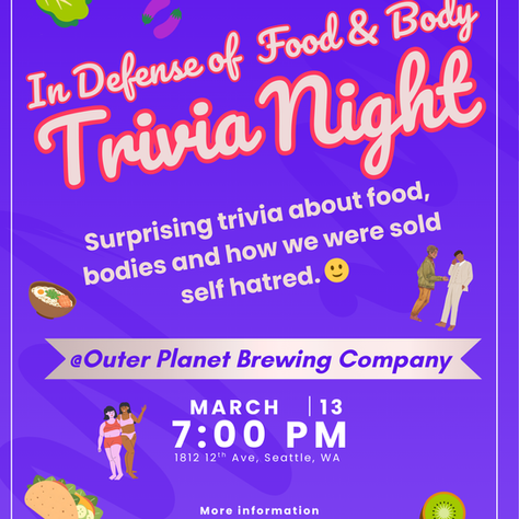In Defense of Food & Body Trivia Night