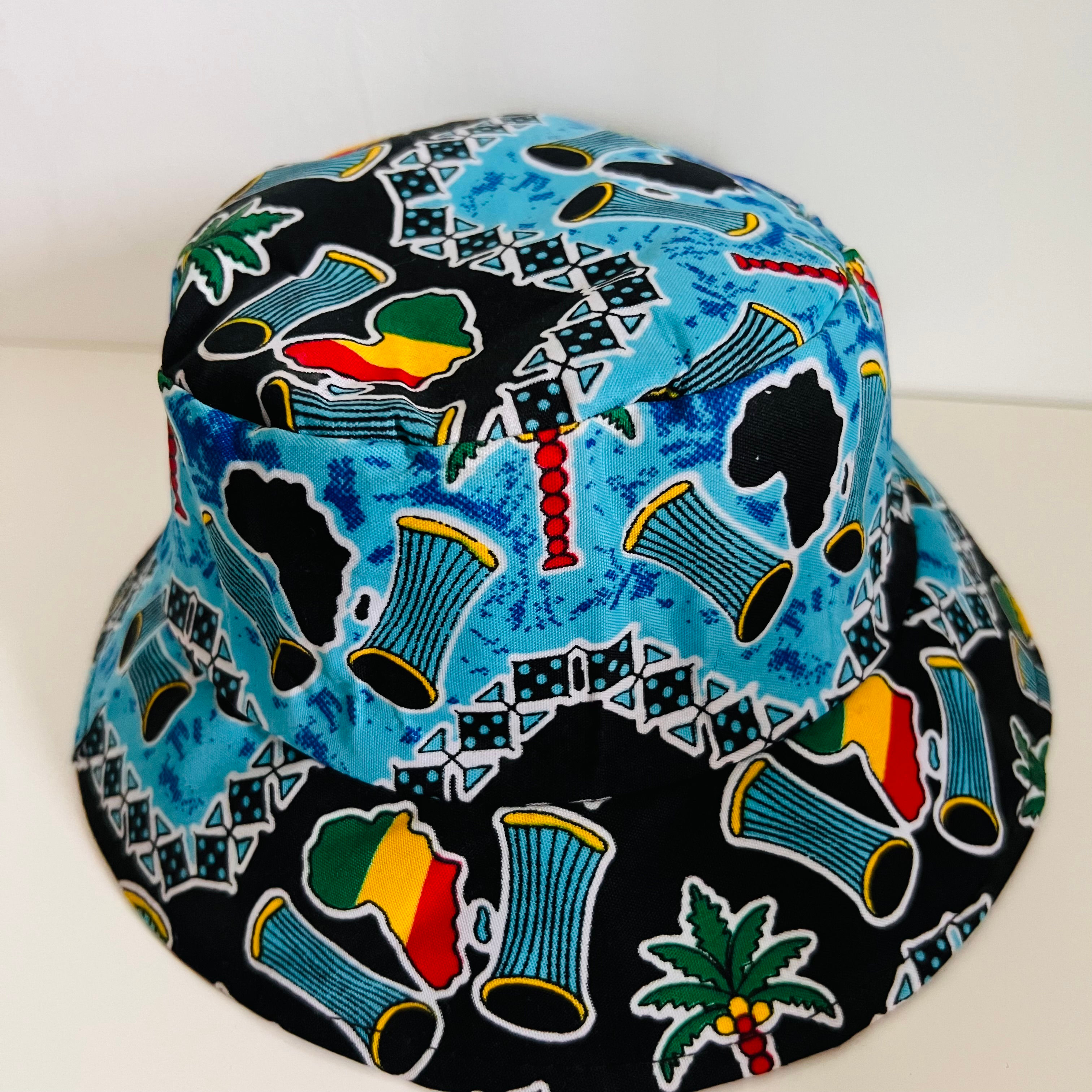 Chapeau bob en tissu wax - tailles enfants