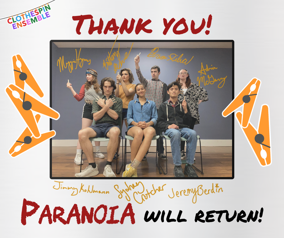 Thank you for a Paranoia filled Weekend!