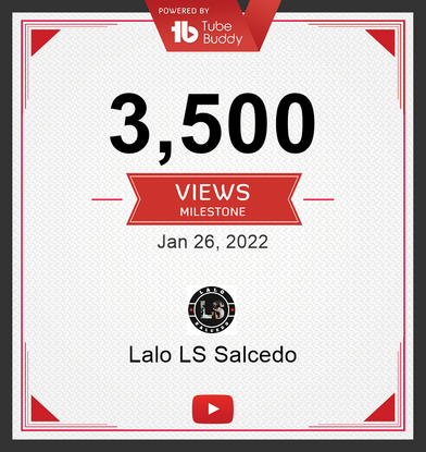 Lalo LS Salcedo Youtube View Milestones