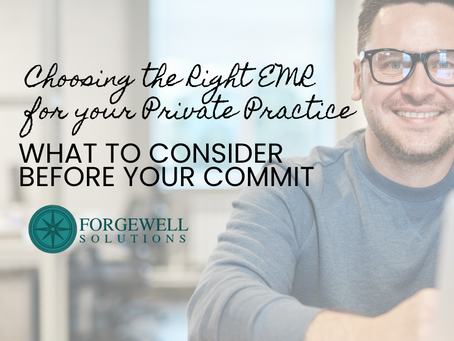 Choosing the Right Electronic Medical Record (EMR) for Your Private Practice: What to Consider Before You Commit
