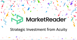 Acuity Trading Invests in MarketReader to Build a More Complete AI Market Intelligence Offering