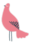 oiseau rose