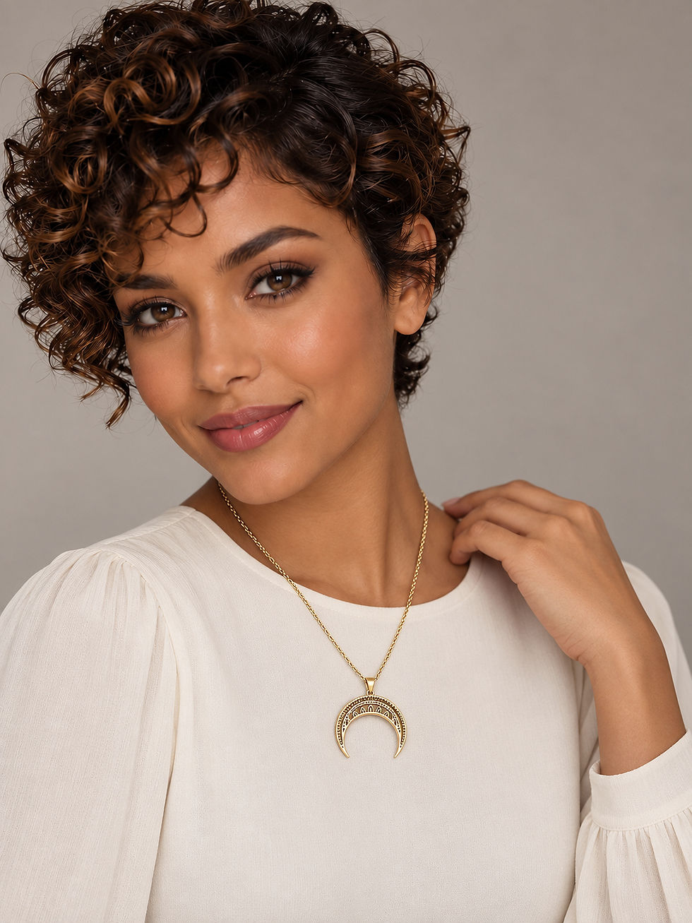 Miniature : Collier Croissant de Lune