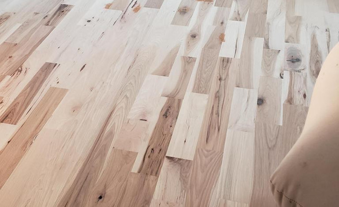 Sanding and refinish of hickory floors