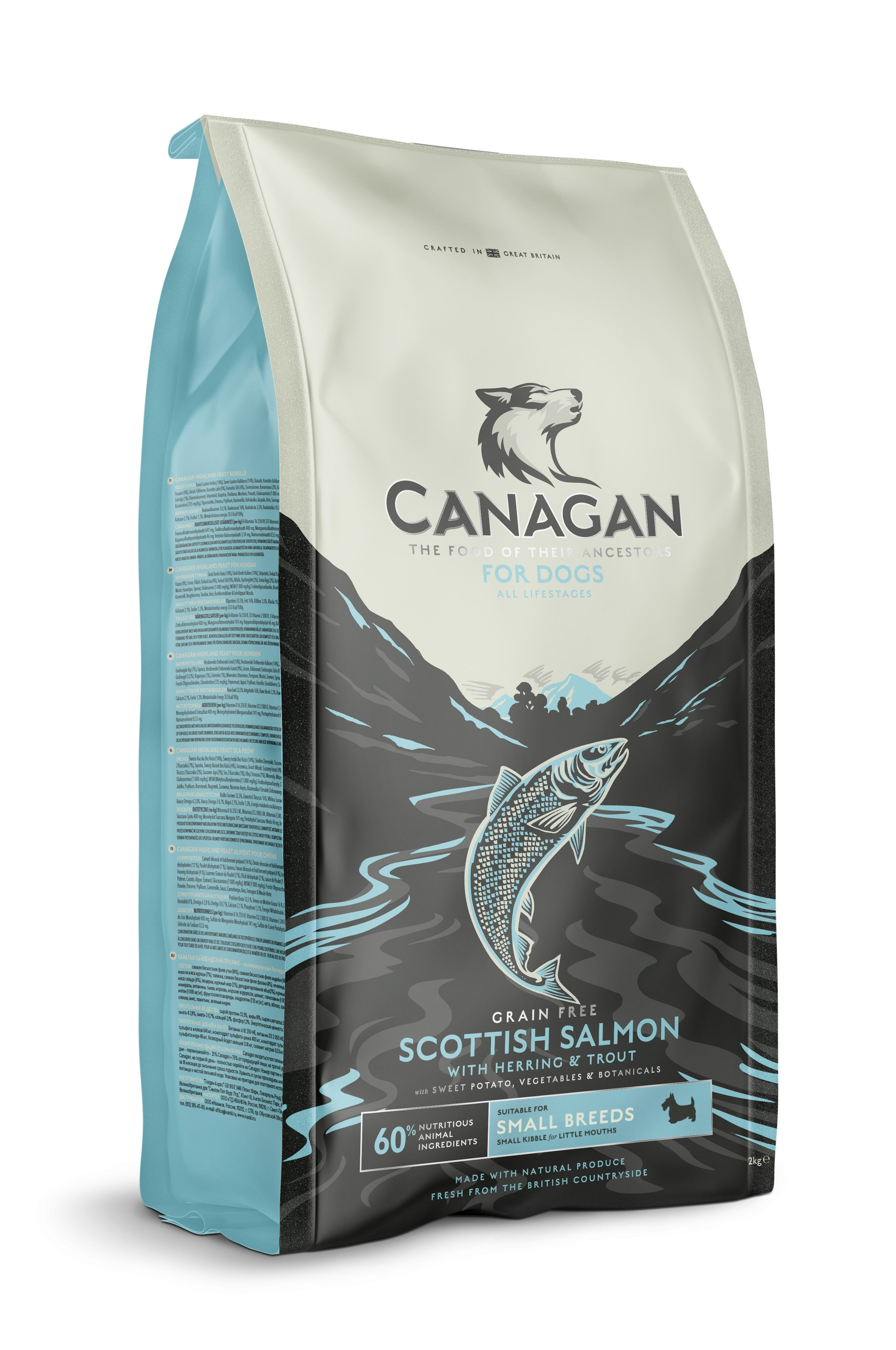 Scottish Salmon Dry Dog Food - Small Breed 2kg