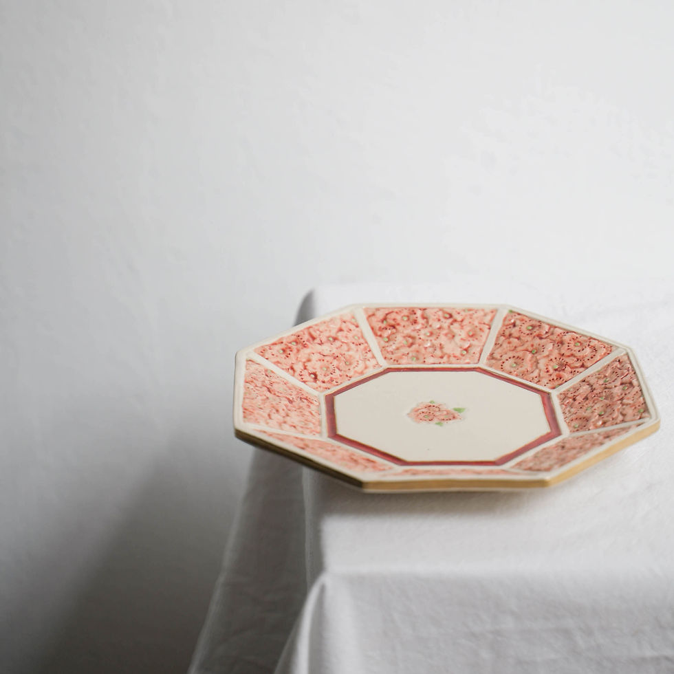 Thumbnail: Carved Sakura Plate by K&M Furukawa
