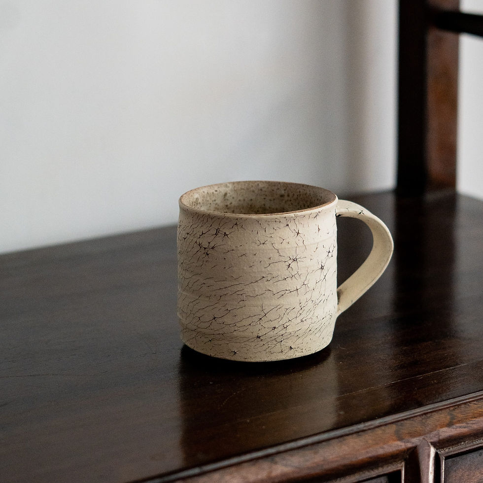 Crackle-Glazed Mug by Gaku Nakane