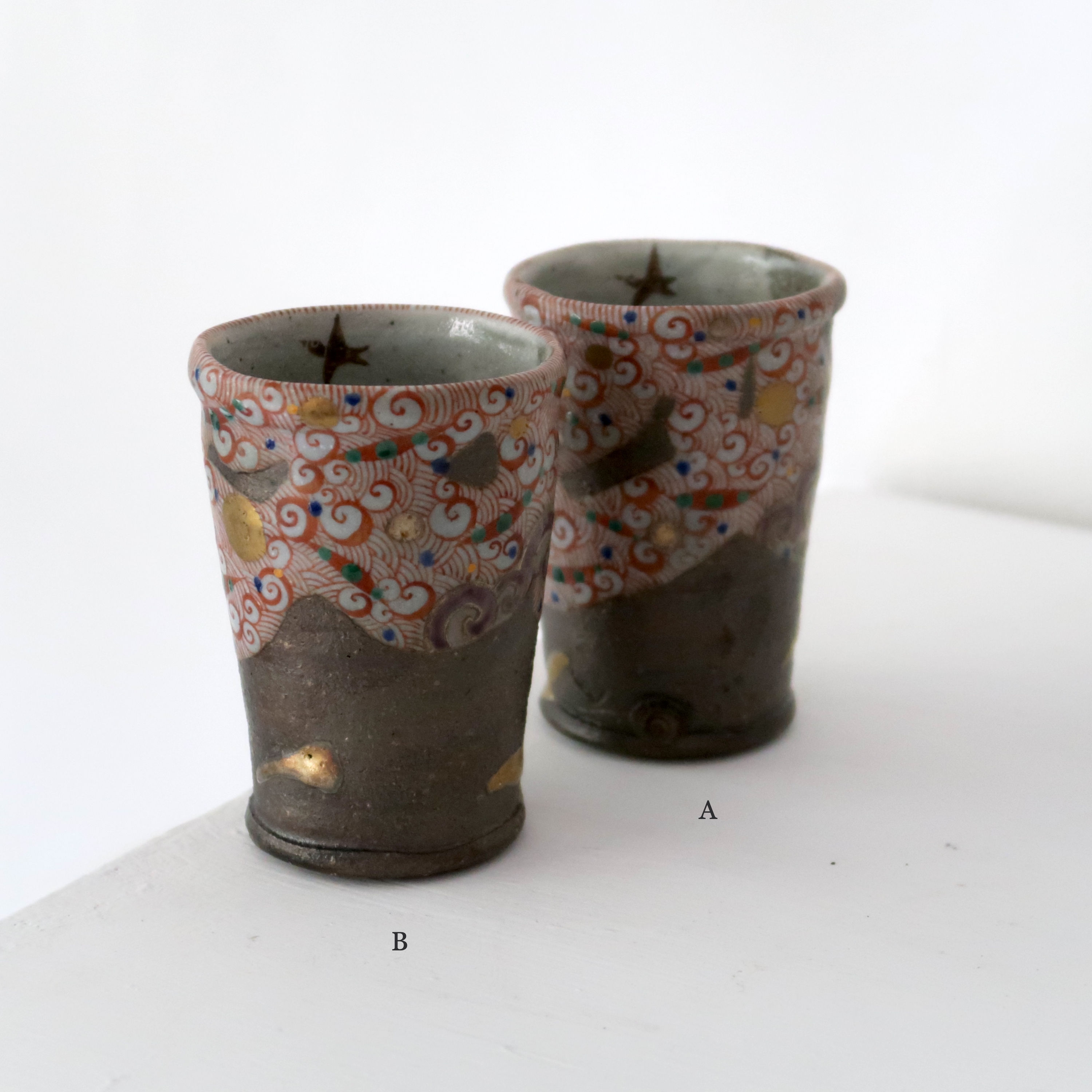 'Akae' Bird Tall Cup by Koji Usaka