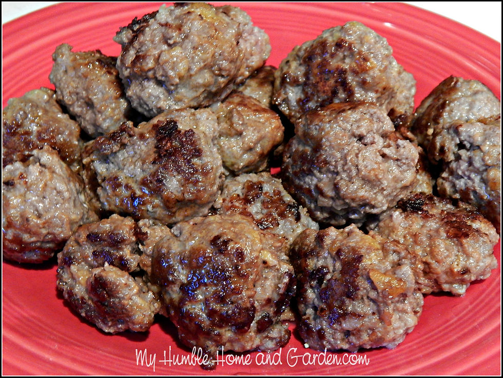 Easy Meatballs In A Light Tomato Sauce on MyHumbleHomeandGarden.com